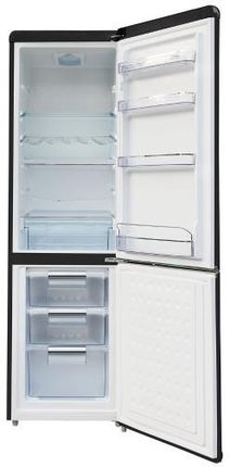Lodówka RAVANSON LKK-250RB z zamrażalnikiem dolnym 184,2 cm Czarna - zdjęcie 2