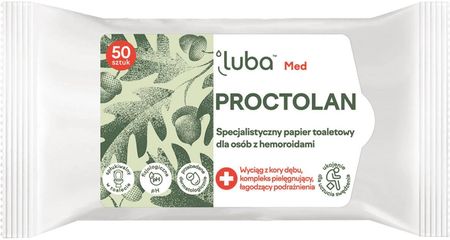 Luba Med Proctolan Specjalistyczny Papier Toaletowy dla Osób z Hemoroidami 50 szt