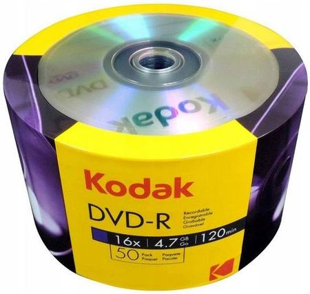 Płyty KODAK DVD-R 4.7GB 16x Wysoka Jakość 50 szt.