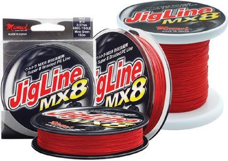 Momoi Plecionka JigLine MX8 0,20mm 150m 13kg Red