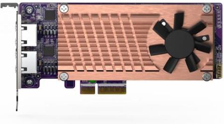 Qnap QM2-2P2G2T Karta rozszerzeń 2 x PCIe 2280 M.2 NVMe SSD slots, PCIe Gen3 x 4 , 2 x Intel I225LM 2.5GbE NBASE-T port