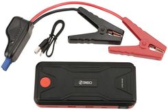 360 D6H Jump Starter Kit | Powerbank | Power bank z funkcją rozruchu pojazdów, 10000mAh, 2x USB, latarka LED