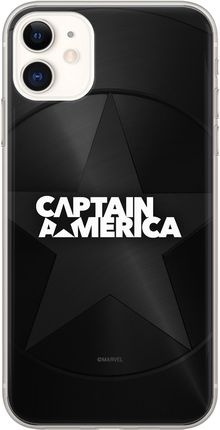 Etui Kapitan Ameryka 024 Marvel Nadruk pełny Czarny Producent: Iphone, Model: 12 / 12 PRO