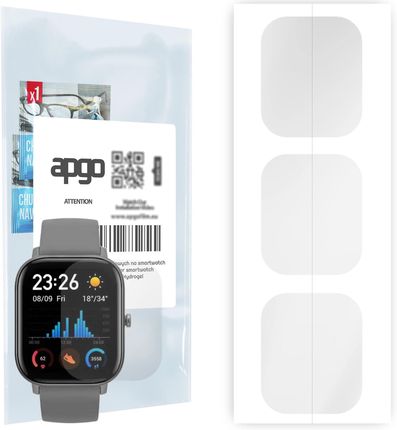 3x Folia hydrożelowa do Amazfit GTS - apgo Smartwatch Hydrogel Protection Ochrona na ekran smartwatcha