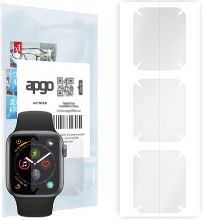 3x Folia hydrożelowa do Apple Watch 4 (40mm) - apgo Smartwatch Hydrogel Protection Ochrona na ekran smartwatcha