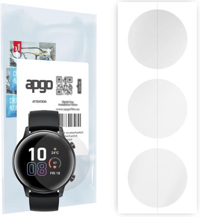 3x Folia hydrożelowa do Honor Watch Magic 2 (42mm) - apgo Smartwatch Hydrogel Protection Ochrona na ekran smartwatcha