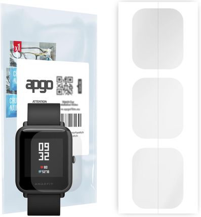 3x Folia hydrożelowa do Amazfit Bip Lite - apgo Smartwatch Hydrogel Protection Ochrona na ekran smartwatcha