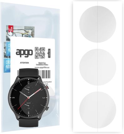 3x Folia hydrożelowa do Amazfit GTR 2 Sport - apgo Smartwatch Hydrogel Protection Ochrona na ekran smartwatcha