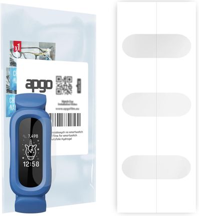 3x Folia hydrożelowa do Fitbit Ace 3 - apgo Smartwatch Hydrogel Protection Ochrona na ekran smartwatcha