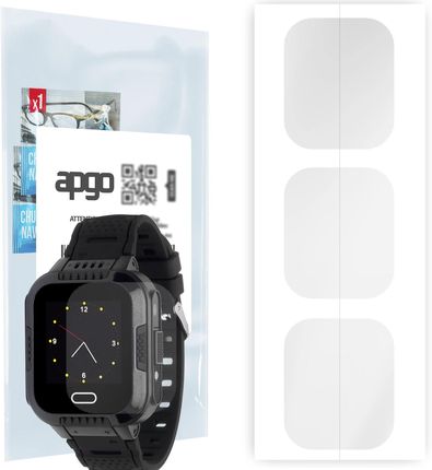 3x Folia hydrożelowa do Garett Cool (dla dzieci) - apgo Smartwatch Hydrogel Protection Ochrona na ekran smartwatcha