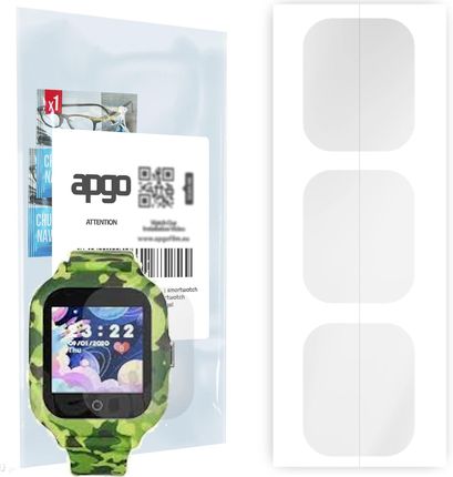 3x Folia hydrożelowa do Garett Kids Moro 4G - apgo Smartwatch Hydrogel Protection Ochrona na ekran smartwatcha