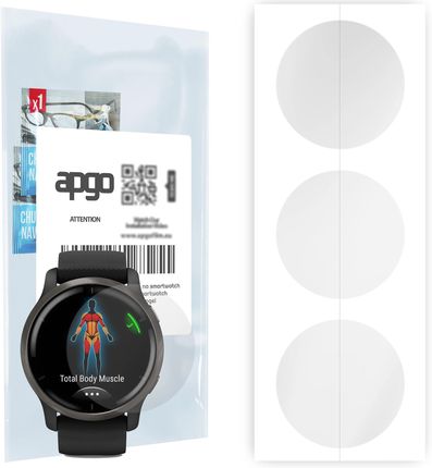 3x Folia hydrożelowa do Garmin Venu 2 45MM - apgo Smartwatch Hydrogel Protection Ochrona na ekran smartwatcha