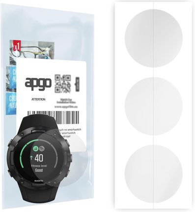 3x Folia hydrożelowa do Suunto 5 - apgo Smartwatch Hydrogel Protection Ochrona na ekran smartwatcha