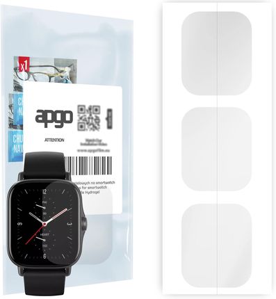 3x Folia hydrożelowa do Amazfit GTS 2e - apgo Smartwatch Hydrogel Protection Ochrona na ekran smartwatcha
