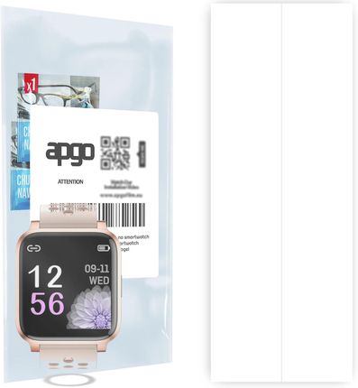 3x Folia hydrożelowa do Rubicon RNCE58 - apgo Smartwatch Hydrogel Protection Ochrona na ekran smartwatcha