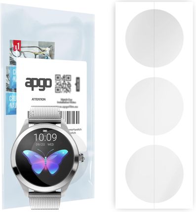 3x Folia hydrożelowa do Oro-Med Oro-Smart Lady - apgo Smartwatch Hydrogel Protection Ochrona na ekran smartwatcha
