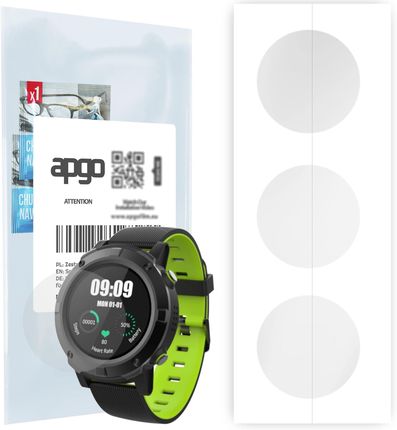 3x Folia hydrożelowa do Motus Amoled - apgo Smartwatch Hydrogel Protection Ochrona na ekran smartwatcha