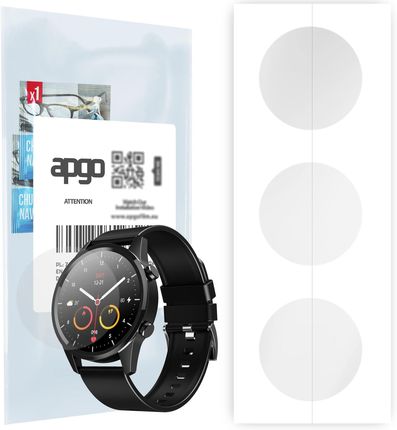 3x Folia hydrożelowa do Media-tech Active Band Monaco - apgo Smartwatch Hydrogel Protection Ochrona na ekran smartwatcha