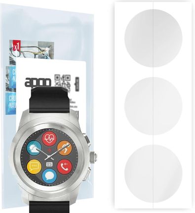 3x Folia hydrożelowa do MyKronoz ZeTime Regular - apgo Smartwatch Hydrogel Protection Ochrona na ekran smartwatcha