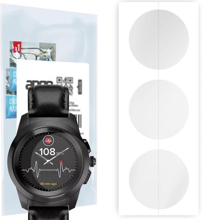 3x Folia hydrożelowa do MyKronoz ZeTime Premium Petite - apgo Smartwatch Hydrogel Protection Ochrona na ekran smartwatcha