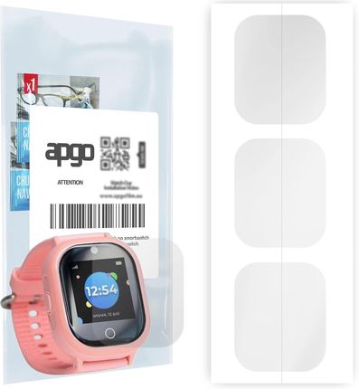 3x Folia hydrożelowa do Locon Watch Lite - apgo Smartwatch Hydrogel Protection Ochrona na ekran smartwatcha