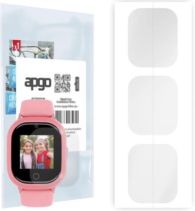 3x Folia hydrożelowa do Locon Watch Lite S - apgo Smartwatch Hydrogel Protection Ochrona na ekran smartwatcha