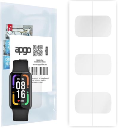 3x Folia hydrożelowa do Xiaomi Redmi Smart Band Pro - apgo Smartwatch Hydrogel Protection Ochrona na ekran smartwatcha