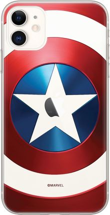 Etui Kapitan Ameryka 025 Marvel Nadruk częściowy Przeźroczysty Producent: Iphone, Model: XS Max