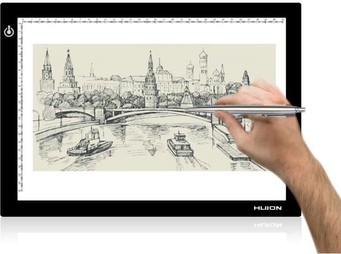 Huion Deska kreślarska LED L4S - zdjęcie 4 Huion Deska kreślarska LED L4S
