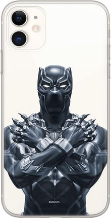Etui Czarna Pantera 012 Marvel Nadruk częściowy Przeźroczysty Producent: Iphone, Model: 11
