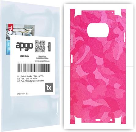 Folia naklejka skórka strukturalna na TYŁ+BOKI do Xiaomi Poco X3 Pro -  Moro | Camo Różowy - apgo SKINS