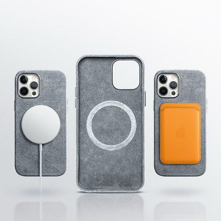 Sancore Alcantara MagSafe Case etui magnetyczne do iPhone 13 Pro (Gray)