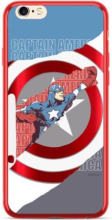 Etui Kapitan Ameryka 013 Marvel Luxury chrome Czerwony Producent: Iphone, Model: 7/ 8/ SE 2