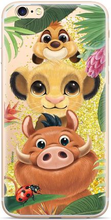 Etui Simba i Przyjaciele 003 Disney Płynny brokat Złoty Producent: Iphone, Model: 11 PRO