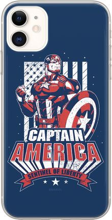 Etui Kapitan Ameryka 018 Marvel Nadruk pełny Granatowy Producent: Iphone, Model: 6/6S