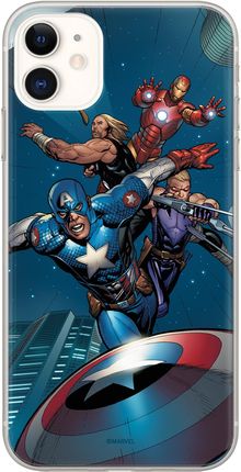Etui Avengers 008 Marvel Nadruk pełny Niebieski Producent: Iphone, Model: 11