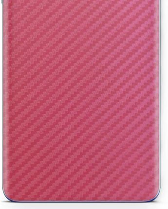 Folia naklejka skórka strukturalna na TYŁ do Xiaomi Redmi Note 9 4G -  Carbon Różowy - apgo SKINS