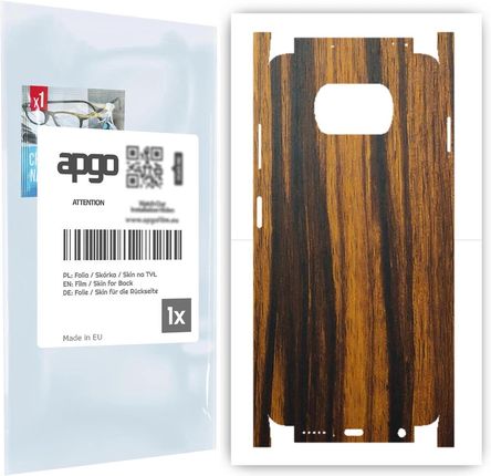 Folia naklejka skórka strukturalna na TYŁ+BOKI do Xiaomi Poco X3 NFC -  Drewno Tygrysie - apgo SKINS