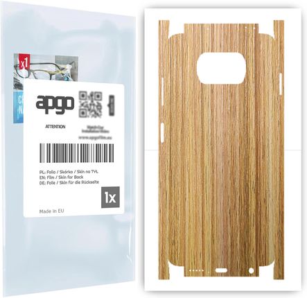 Folia naklejka skórka strukturalna na TYŁ+BOKI do Xiaomi Poco X3 NFC -  Drewno Dąb Miodowy - apgo SKINS