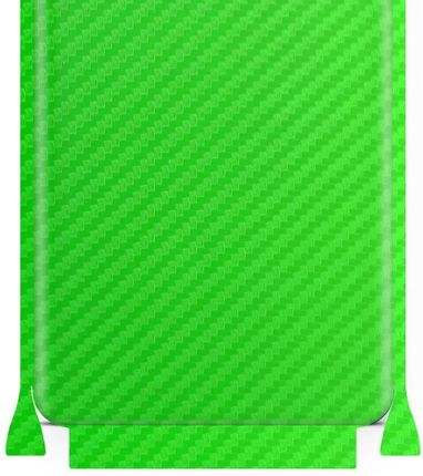 Folia naklejka skórka strukturalna na TYŁ+BOKI do Xiaomi Redmi Note 10s -  Carbon Zielony - apgo SKINS