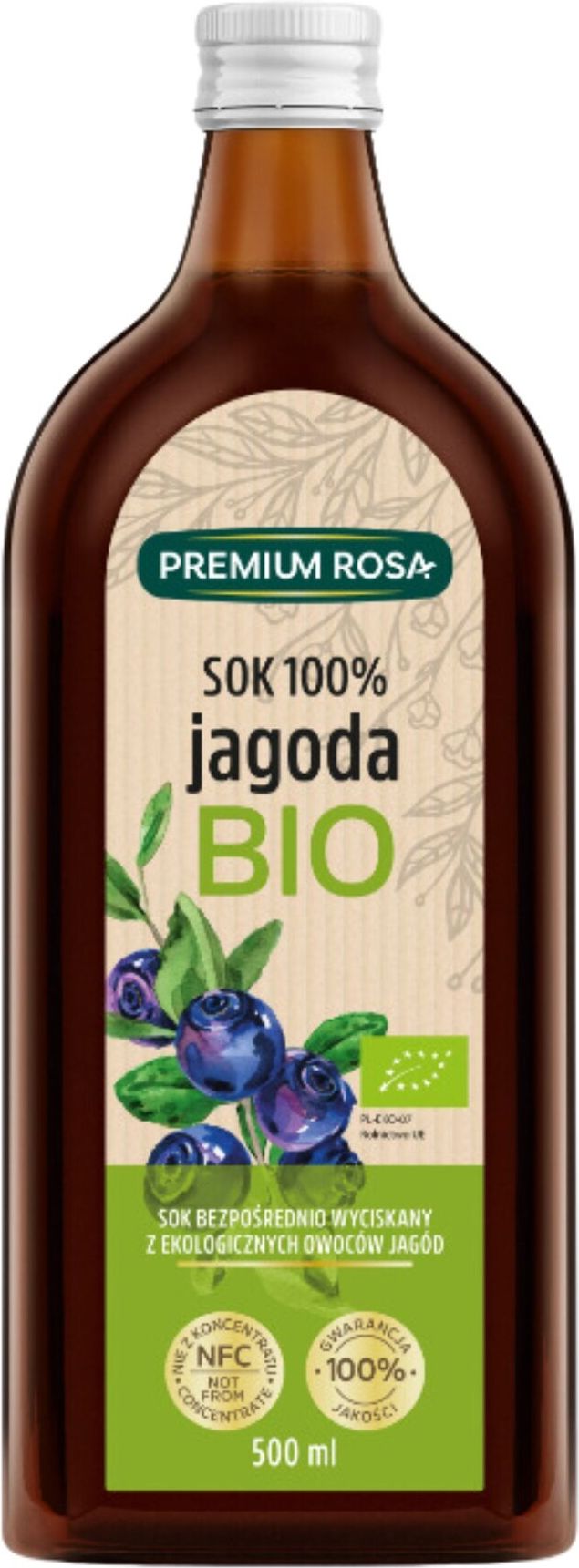 Premium Rosa Sok Nfc Z Jagód 100% 500ml - Ceny i opinie - Ceneo.pl
