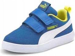 Zdjęcie Puma Buty Dziecięce Courtflex Mesh Niebieskie 31.5 - Kętrzyn