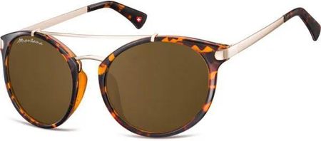 Muchy okulary przeciwsłoneczne MONTANA S18A brązowe (panterka)