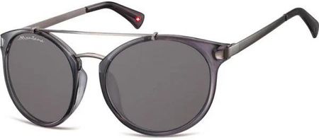Muchy okulary przeciwsłoneczne MONTANA S18C czarne transparentne