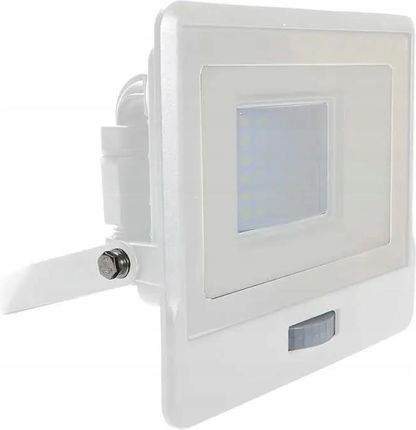 Projektor LED V-TAC 30W SAMSUNG CHIP Czujnik Ruchu Biały z Mufą VT-138S 3000K 2340lm 5 Lat Gwarancji