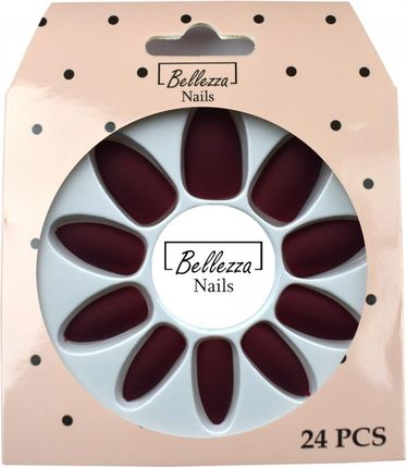 Bellezza Nails Tipsy Paznokcie Sztuczne Matowe 24Szt. Zs17