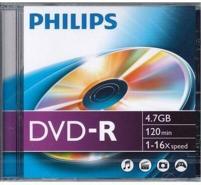 Philips Płyta DVD-R 4.7 GB Slim (DM4S6S10F00)