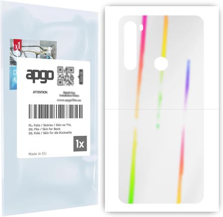 Folia hydrożelowa naklejka efekt tęczy AURORA na TYŁ do Xiaomi Redmi Note 8T - apgo hydrogel Rainbow Ray