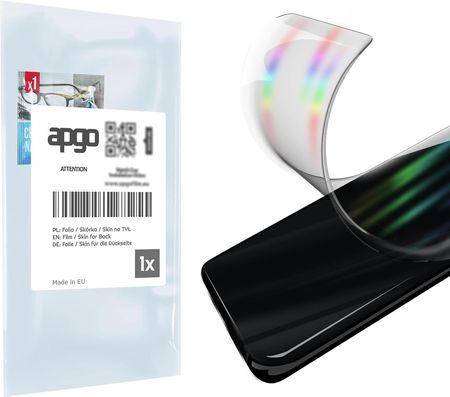 Folia hydrożelowa naklejka efekt tęczy AURORA na TYŁ do Sony Xperia L1 - apgo hydrogel Rainbow Ray