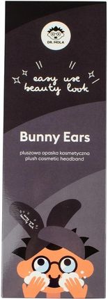 Bunny Ears Black Opaska Do Włosów Kosmetyczna